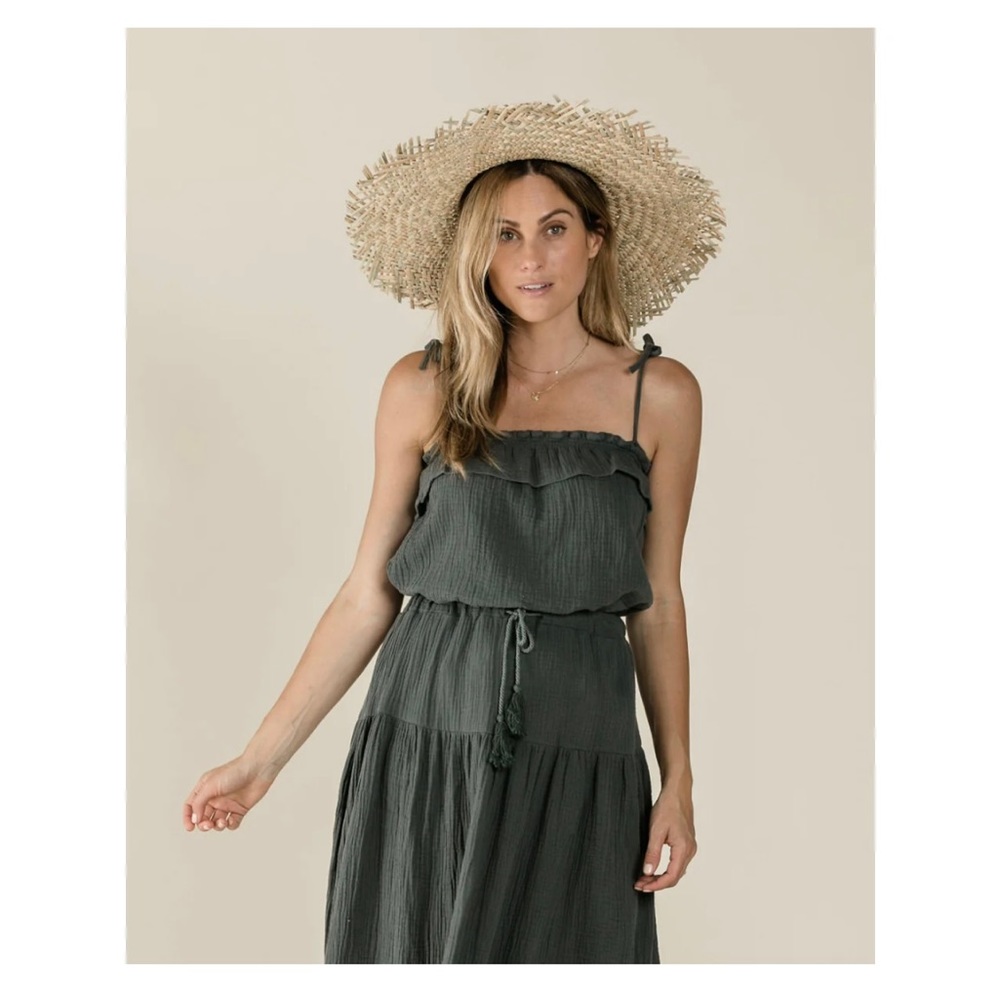 Rylee + Cru Ruffle Tube Top Storm